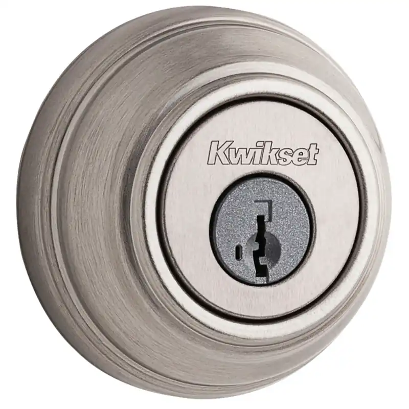 Signature Satin Nickel Double Cylinder Deadbolt With Smartkey