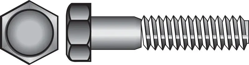 3/8 In. D X 4 In. L Hot Dipped Galvanized Steel Hex Bolt 50 Pk