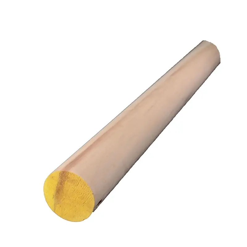 Round Ramin Hardwood Dowel 2 In. D X 48 In. L 1 Pk Yellow