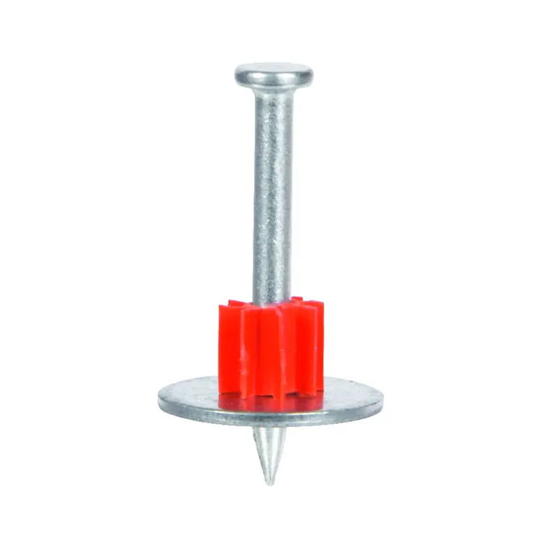 .3 In. D X 1-1/2 In. L Steel Round Head Drive Pin With Washer 100 Pk