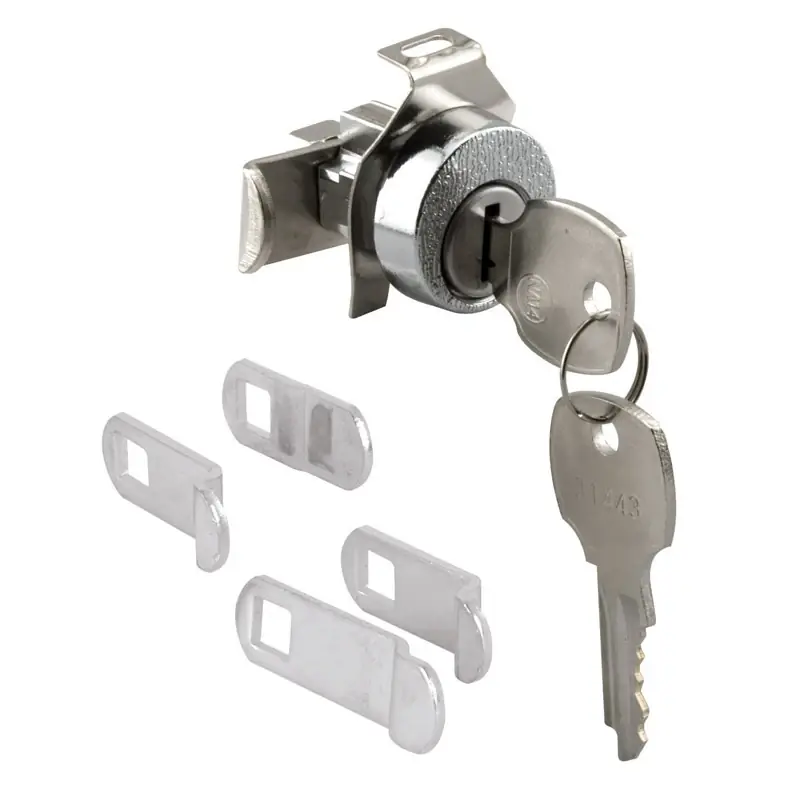 Nickel Mailbox Lock S 4526 With Dust Cover And Brass Pins
