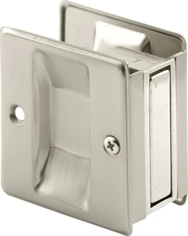 Pocket Door Pull, Satin Nickel