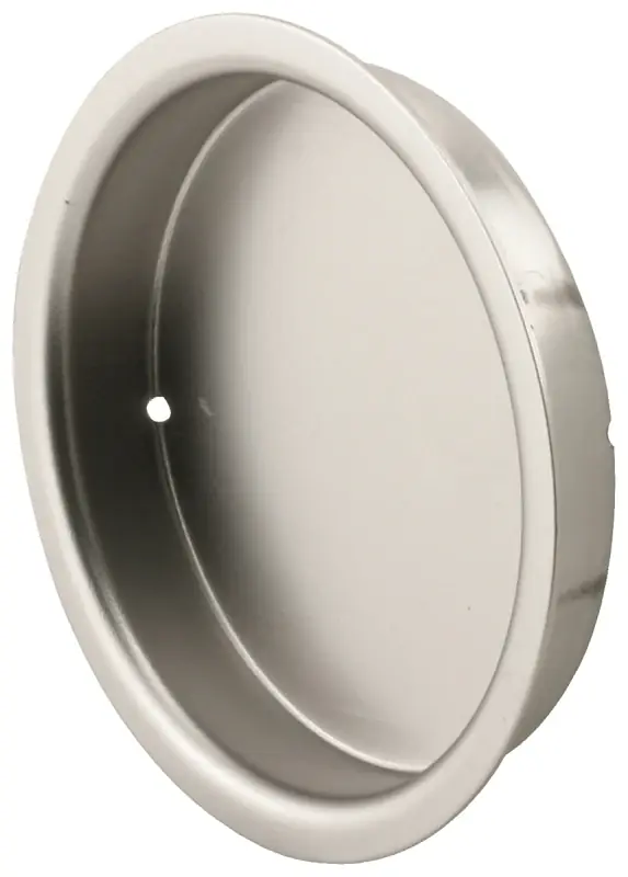 Prime-line 2.13 In. L Satin Nickel Silver Steel Flush Mortise Finger Pull