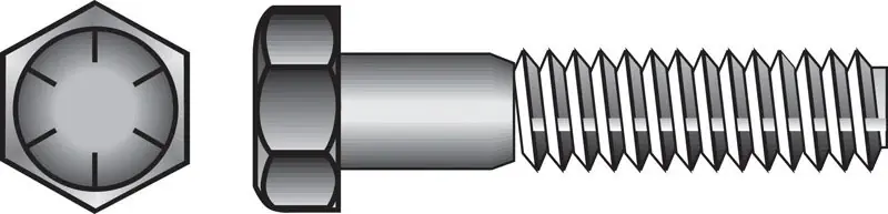 5/8 In. D X 5 In. L Heat Treated Steel Hex Head Cap Screw 25 Pk