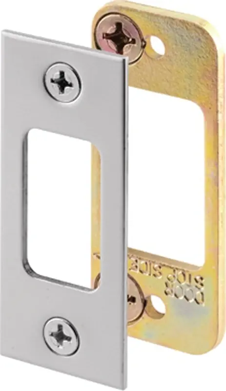 Satin Nickel High Security Deadbolt Strike - E 2483