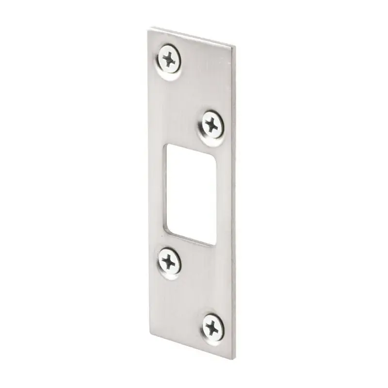 High Security Satin Nickel Deadbolt Strike Plate E 2461