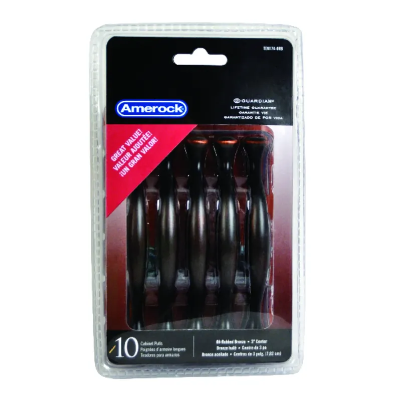 Allison Traditional Arch Cabinet Pull 3 In. Oil Rubbed Bronze Brown 10 Pk