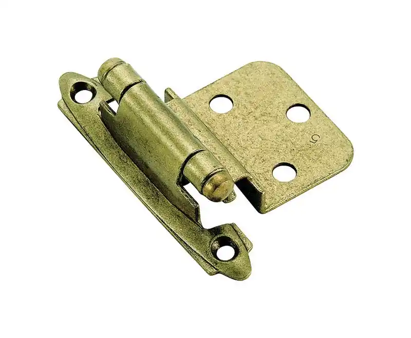 2 In. W X 2-3/4 In. L Burnished Brass Steel Self-closing Hinge 2 Pk