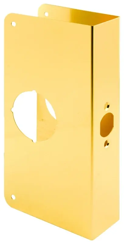 Brass Door Reinforcer For 1-3/4 In. Thick Doors, Model U 9550