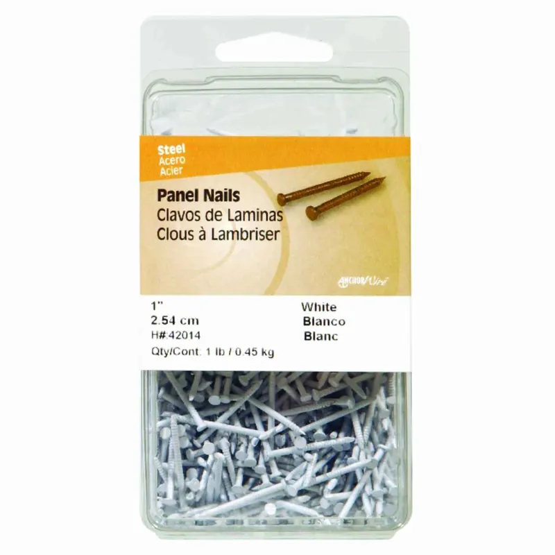1 In. Panel Carbon Steel Nail Flat Head