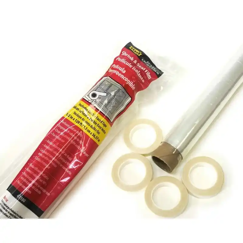 Clear Indoor Window Shrink Film 64 In. W X 25 Ft. L