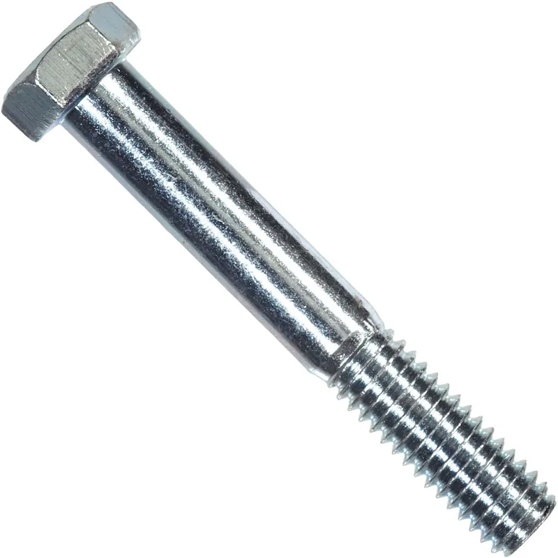 1/4 In. D X 3/4 In. L Zinc Plated Steel Hex Bolt 100 Pk