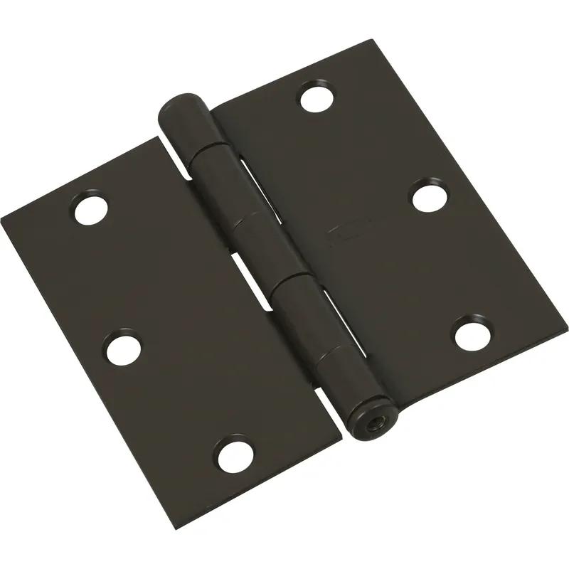 3-1/2 In. L Oil Rubbed Bronze Door Hinge 1 Pk
