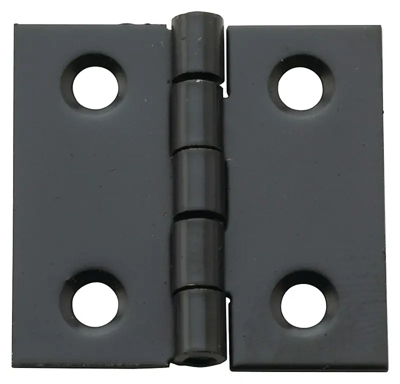 1 In. L Oil Rubbed Bronze Door Hinge 4 Pk