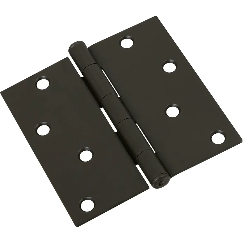 4 In. L Oil Rubbed Bronze Door Hinge 1 Pk