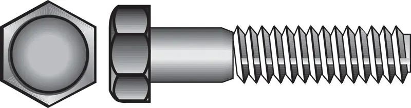 1/2 In. D X 5 In. L Zinc Plated Steel Hex Bolt 25 Pk