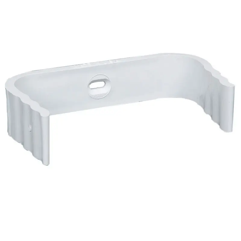 1 In. H X 7 In. W X 8 In. L White Vinyl Downspout Band Model 39029