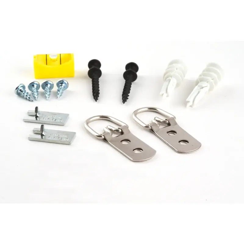 Silver D-ring Hanger 100 Lb 2 Pk