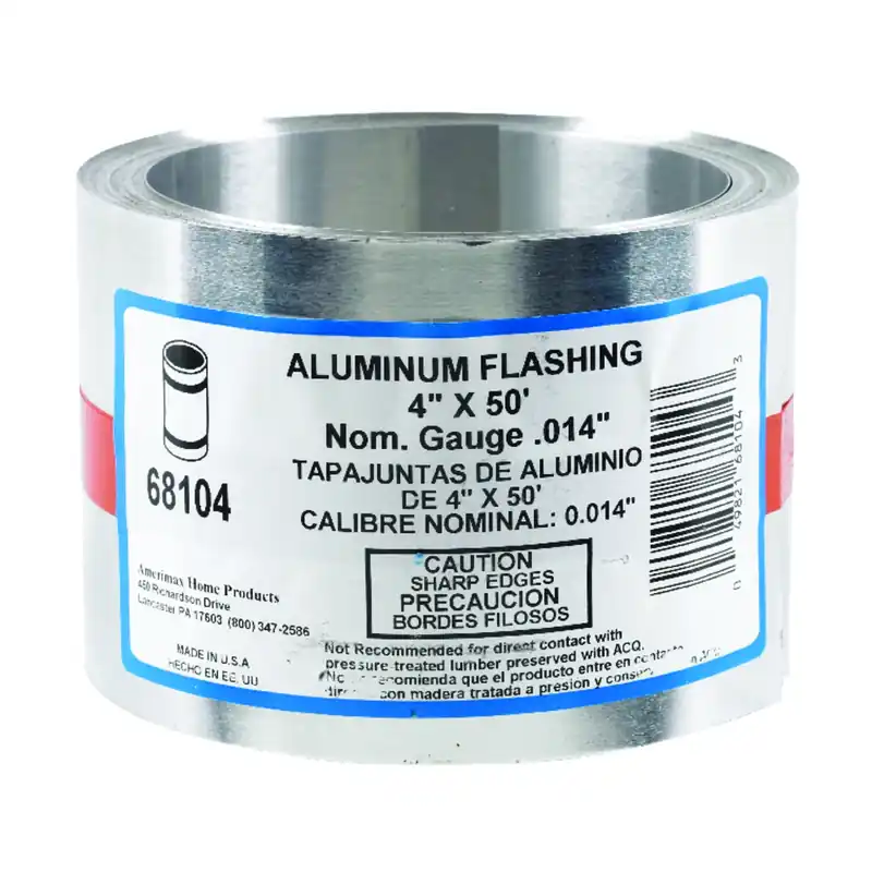 4 In. W X 50 Ft. L Aluminum Flashing - Multi-purpose Weatherproofing Solution