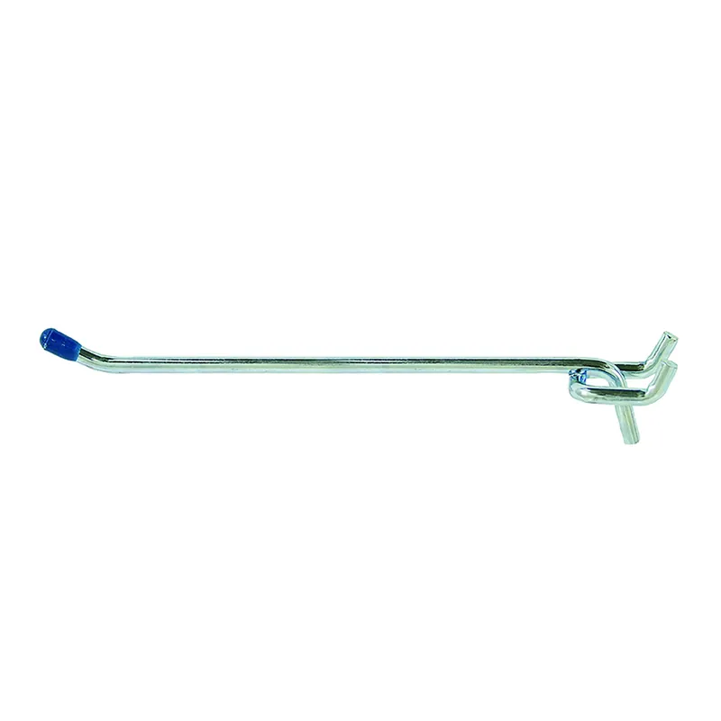 Zinc Plated Silver Steel 6 In. Peg Hooks 2 Pk