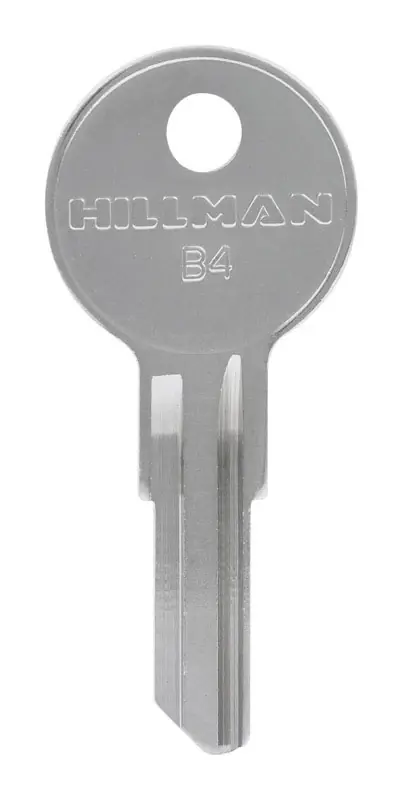 Traditional Key Automotive Key Blank Single Silver