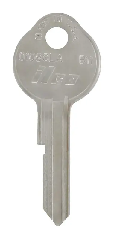 Traditional Key Automotive Key Blank Single For Gm Silver
