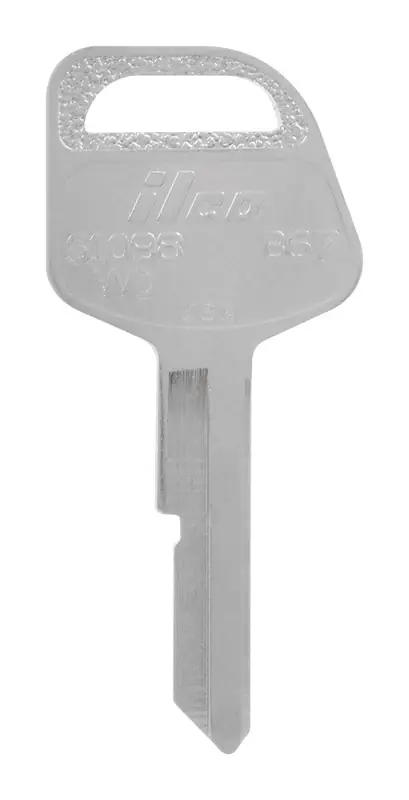 Traditional Key Automotive Key Blank Single For Gm Silver