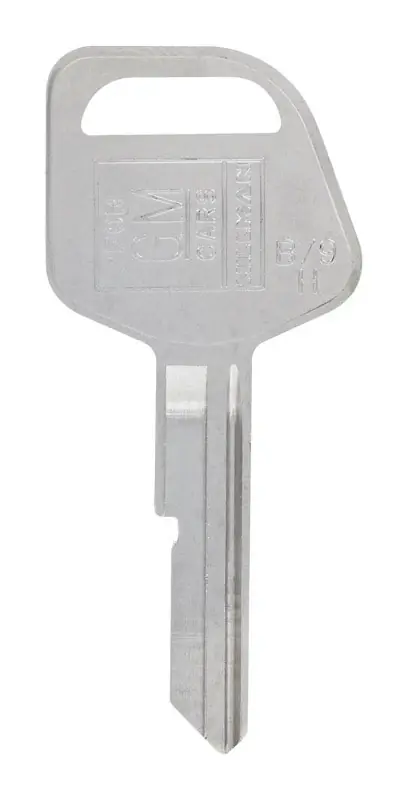 Traditional Key Automotive Key Blank Single For Gm Silver