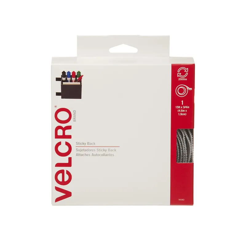 Sticky Back Large Nylon Hook And Loop Fastener 180 In. L 1 Pk