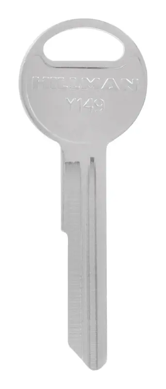 Traditional Key Automotive Key Blank Single For Chrysler Silver
