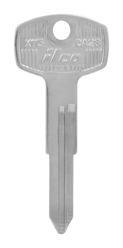 Traditional Key Automotive Key Blank Double For Nissan Silver