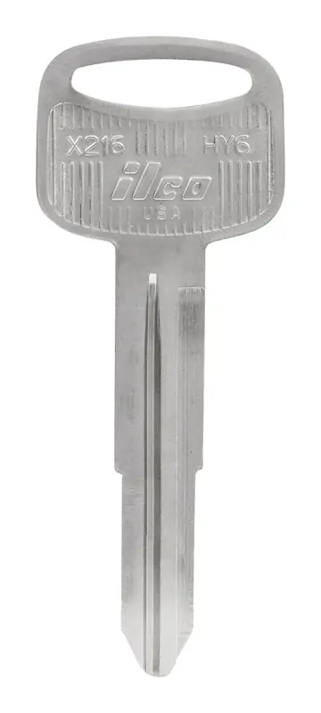 Traditional Key Automotive Key Blank Double For Hyundai Silver