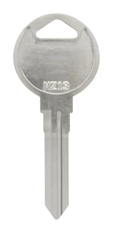 Traditional Key Automotive Key Blank Double For Mazda Silver