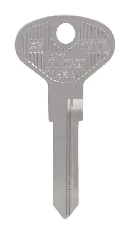 Traditional Key Automotive Key Blank Double For Volkswagen Silver
