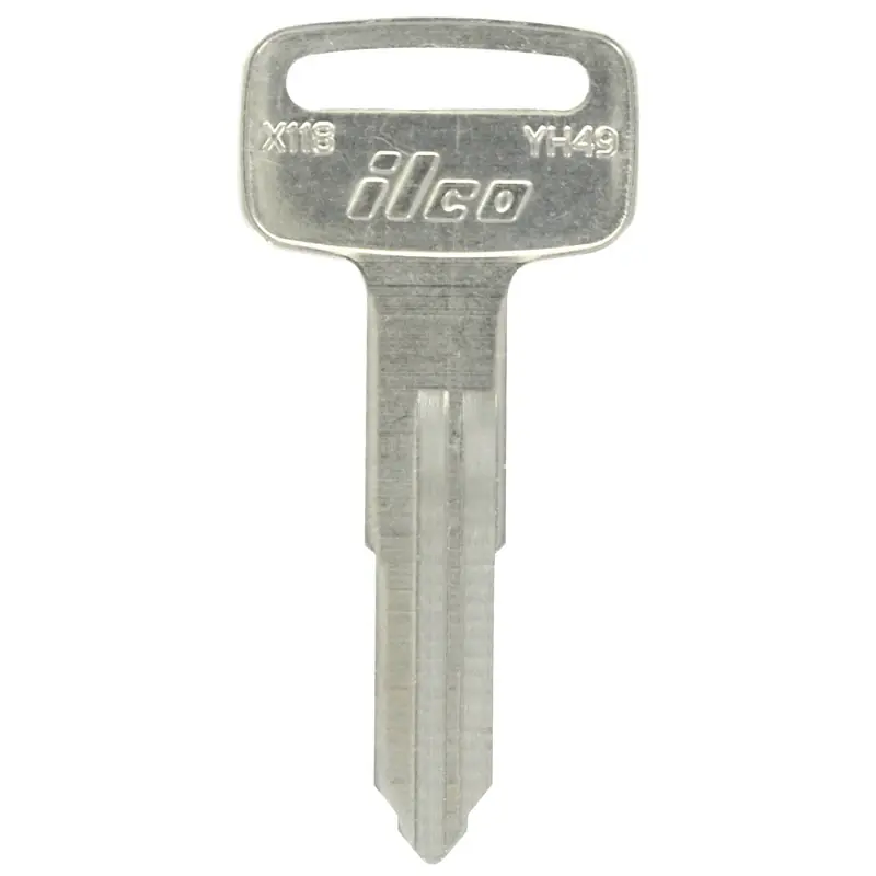 Traditional Key Motorcycle Key Blank Double For Yamaha Silver