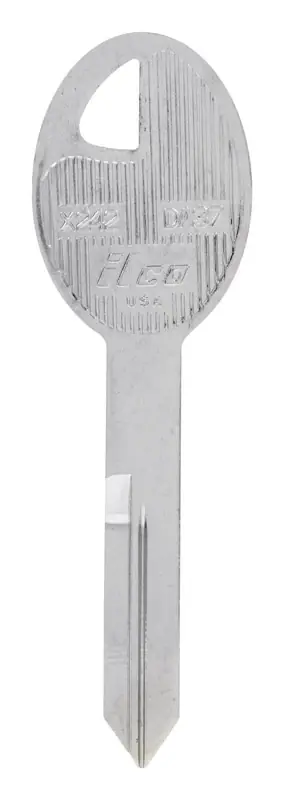 Traditional Key Automotive Universal Key Blank Double For Nissan Silver
