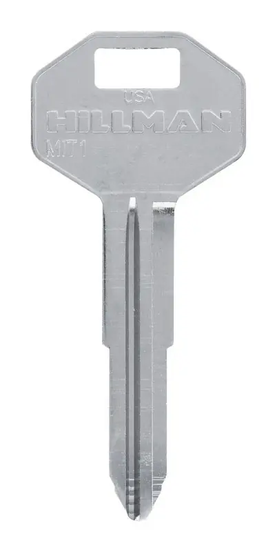 Traditional Key Automotive Key Blank Double For Mitsubishi Silver