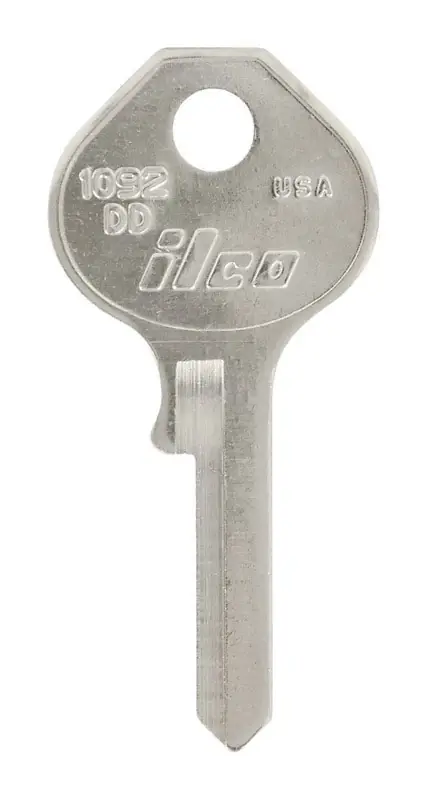 Traditional Key Padlock Universal Key Blank Single Silver