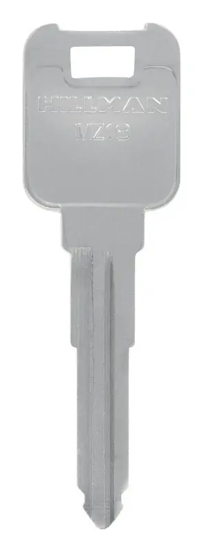 Traditional Key Automotive Key Blank Double For Mazda Silver