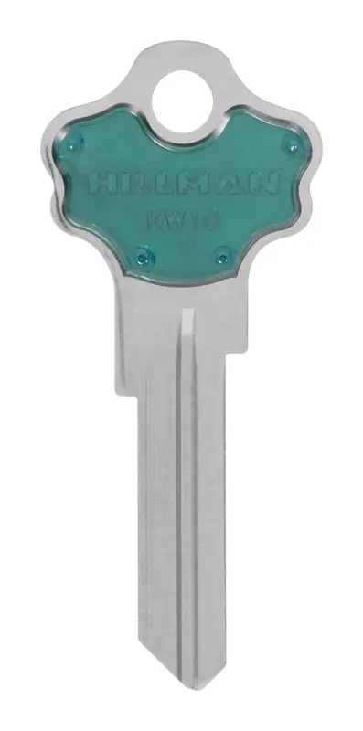 Colorplus Traditional Key House/office Key Blank Single Green/silver