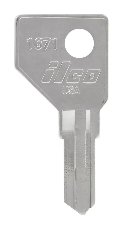 Traditional Key House/office Key Blank 1671 Single For Harlock Locks Silver