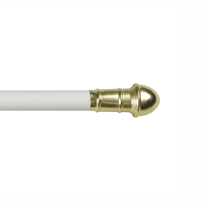 Dresden Adjustable Cafe Rod 28 In. To 48 In. 7/16 In. Diameter White