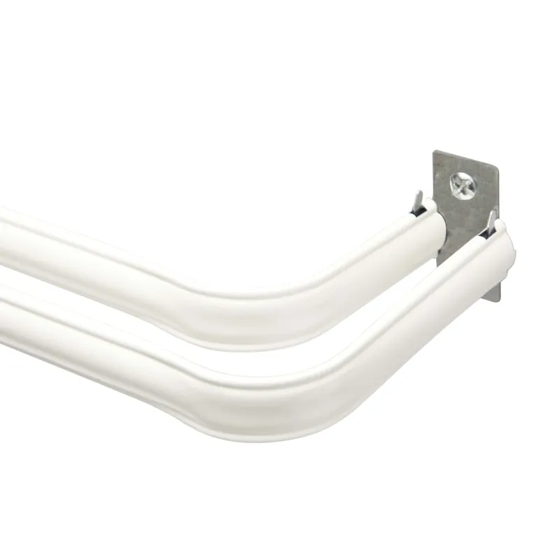 White Lockseam Curtain Rod 28 In. To 48 In. Adjustable Length