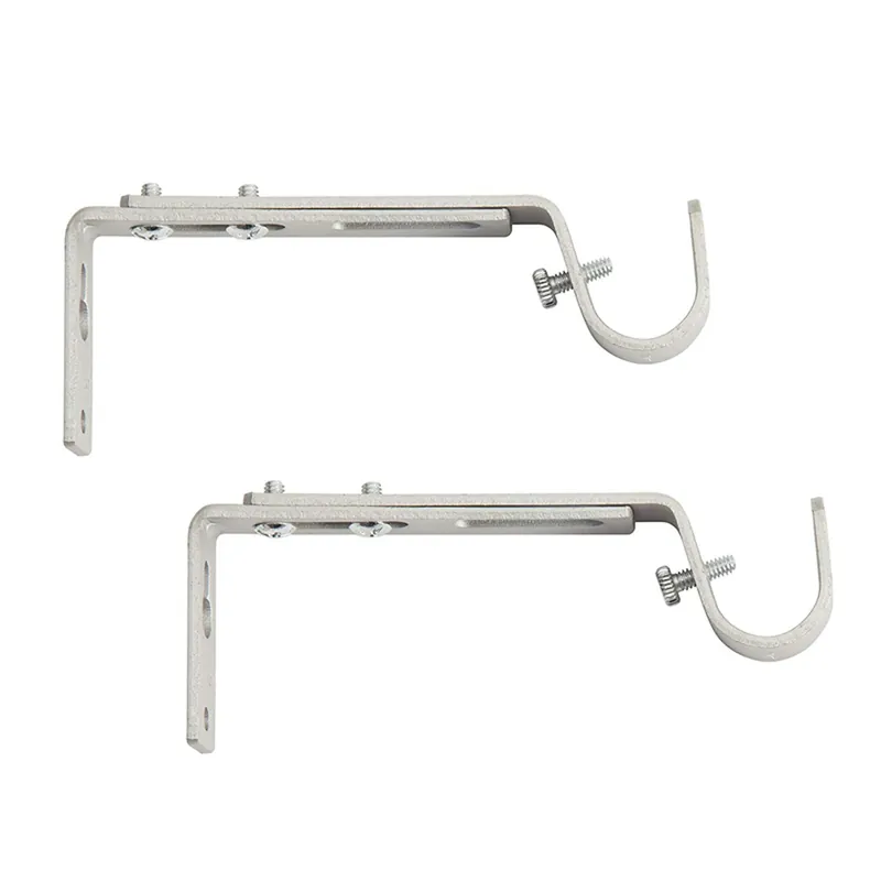 Satin Nickel Silver Modern/contemporary Adjustable Bracket 3/4 In. L