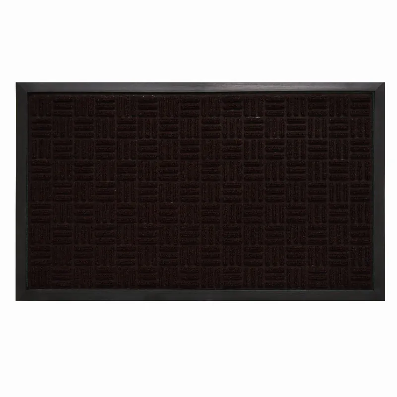 Floor Saver Ii Door Mat, Parquet Brown, 18 X 30-in.
