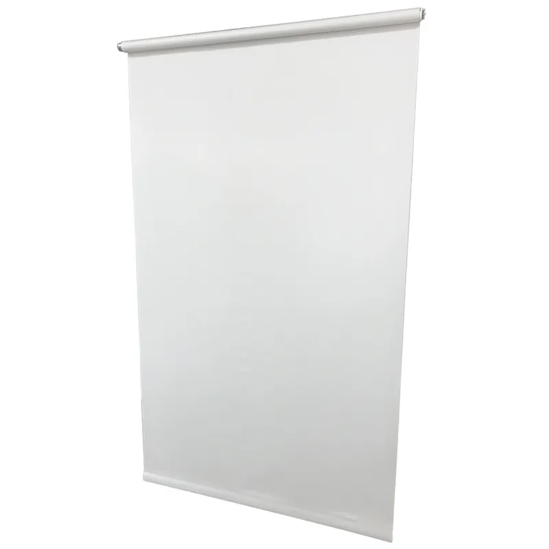 Linen Roller Window Shade, Light Filtering, White, 37 X 72 In.