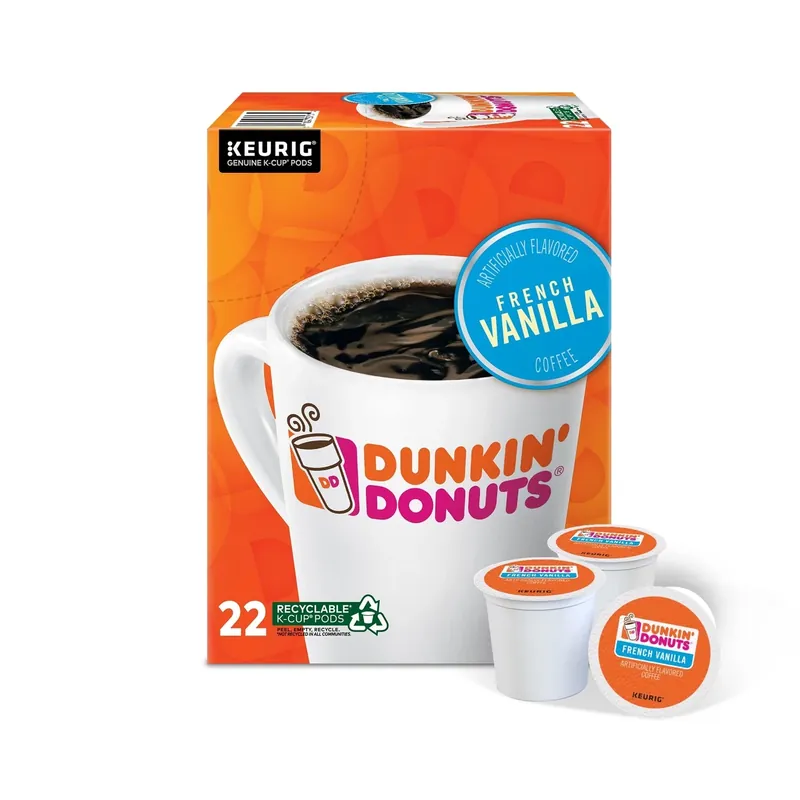 Dunkin‘ Donuts French Vanilla Coffee K-cups 22 Pk
