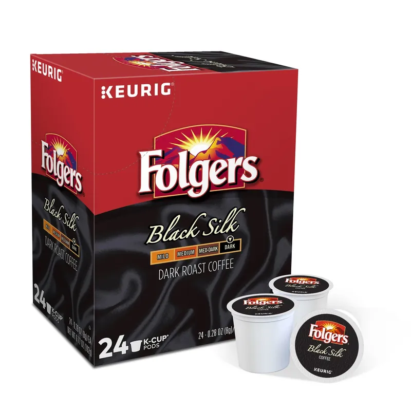 Folgers Black Silk Coffee K-cups 24 Pk