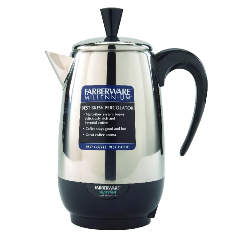 8 Cup Black/silver Electric Percolator Model Fcp280