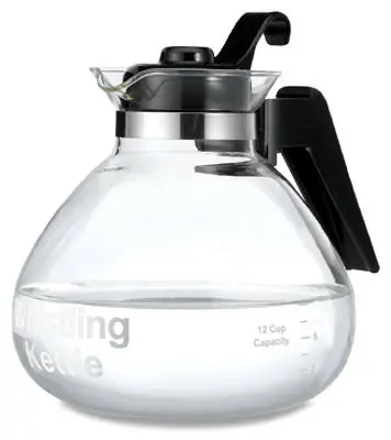Whistling Tea Kettle, Glass, 12-cup